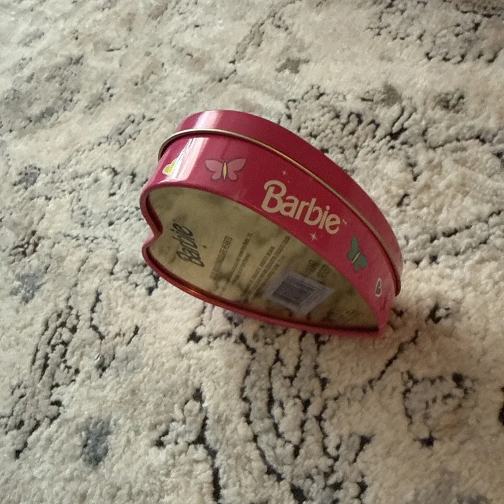 1996 Barbie Russell Stover Heart Shaped Tin - Empty